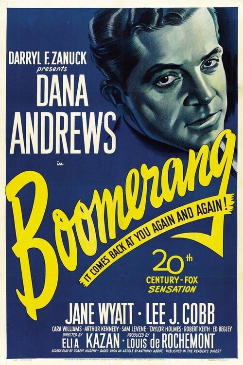 Смотреть фильм Бумеранг! / Boomerang! (1947) онлайн в хорошем качестве SATRip