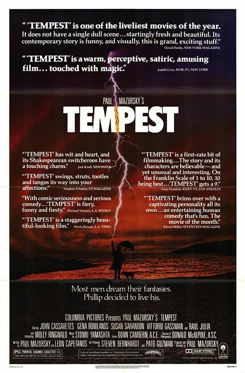 Смотреть фильм Буря / Tempest (1982) онлайн в хорошем качестве SATRip
