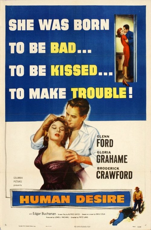Смотреть фильм Человеческое желание / Human Desire (1954) онлайн в хорошем качестве SATRip