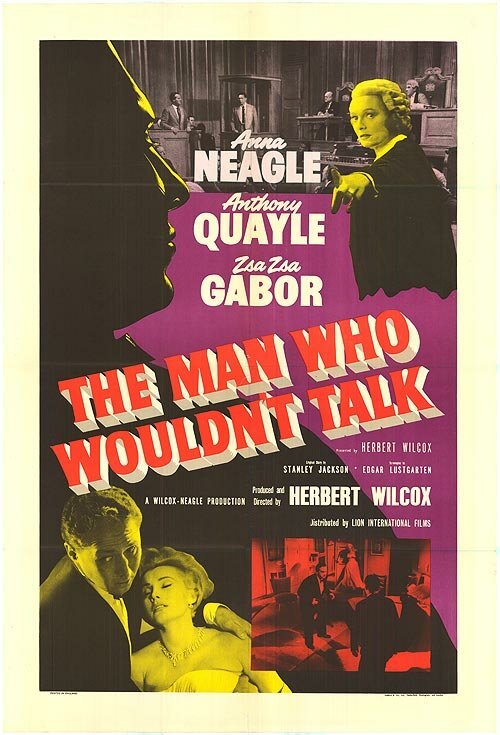 Смотреть фильм Человек, который не мог говорить / The Man Who Wouldn't Talk (1958) онлайн в хорошем качестве SATRip
