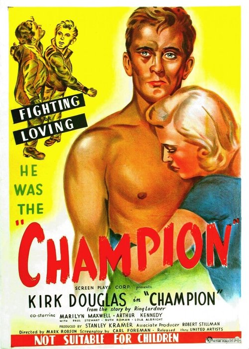 Смотреть фильм Чемпион / Champion (1949) онлайн в хорошем качестве SATRip