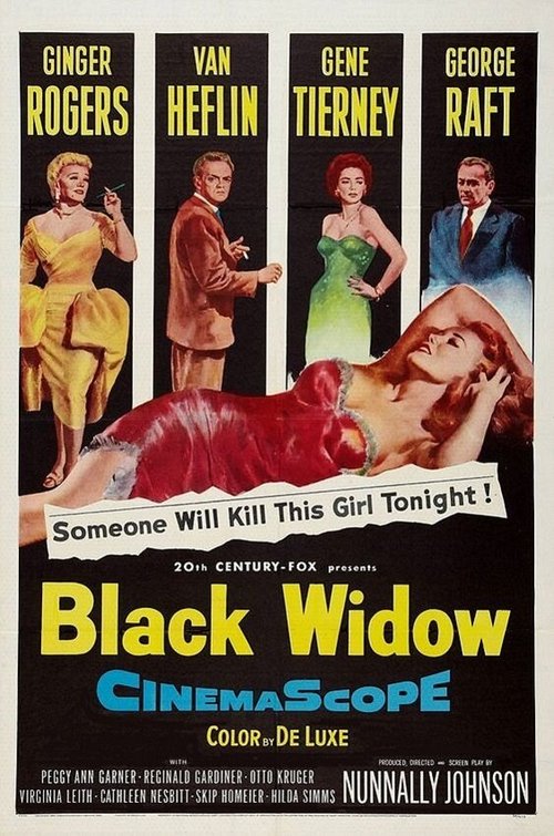 Смотреть фильм Черная вдова / Black Widow (1954) онлайн в хорошем качестве SATRip