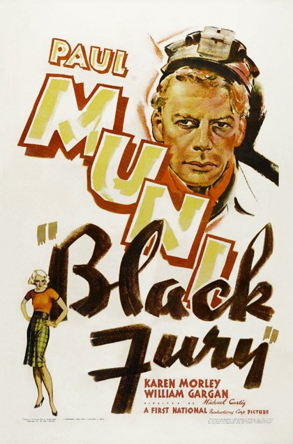 Смотреть фильм Черная ярость / Black Fury (1935) онлайн в хорошем качестве SATRip
