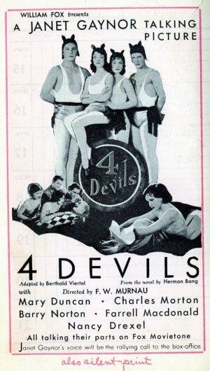 Смотреть фильм Четыре дьявола / 4 Devils (1928) онлайн в хорошем качестве SATRip