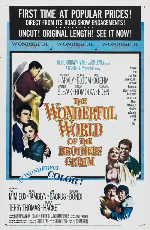 Смотреть фильм Чудесный мир братьев Гримм / The Wonderful World of the Brothers Grimm (1962) онлайн в хорошем качестве SATRip