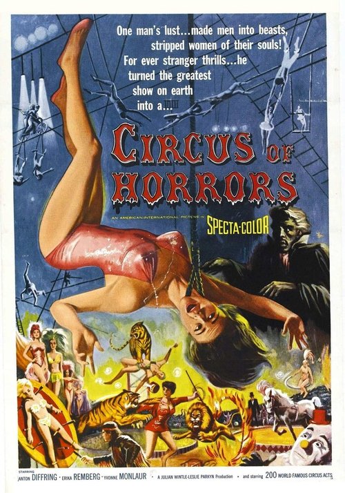 Смотреть фильм Цирк ужасов / Circus of Horrors (1960) онлайн в хорошем качестве SATRip