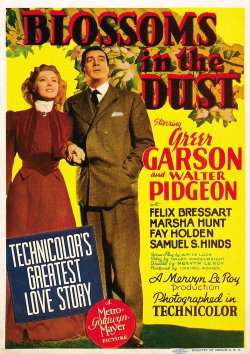 Смотреть фильм Цветы в пыли / Blossoms in the Dust (1941) онлайн в хорошем качестве SATRip
