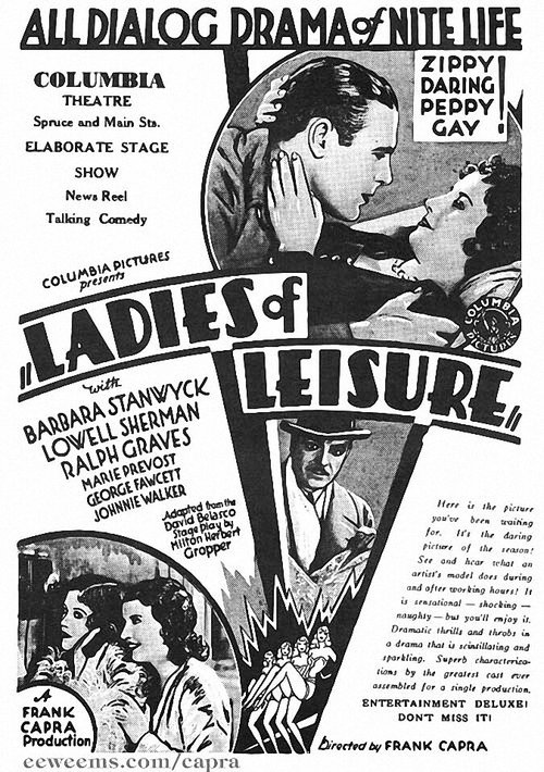 Смотреть фильм Дамы для досуга / Ladies of Leisure (1930) онлайн в хорошем качестве SATRip