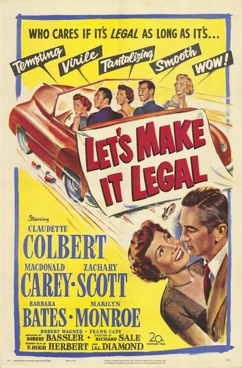 Смотреть фильм Давай сделаем это легально / Let's Make It Legal (1951) онлайн в хорошем качестве SATRip