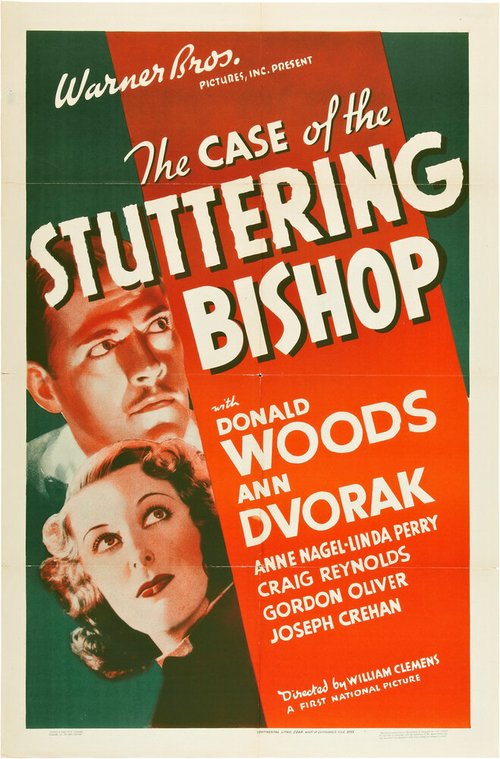 Смотреть фильм Дело о заикающемся епископе / The Case of the Stuttering Bishop (1937) онлайн в хорошем качестве SATRip