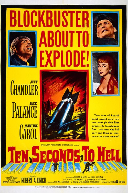 Смотреть фильм Десять секунд до ада / Ten Seconds to Hell (1959) онлайн в хорошем качестве SATRip