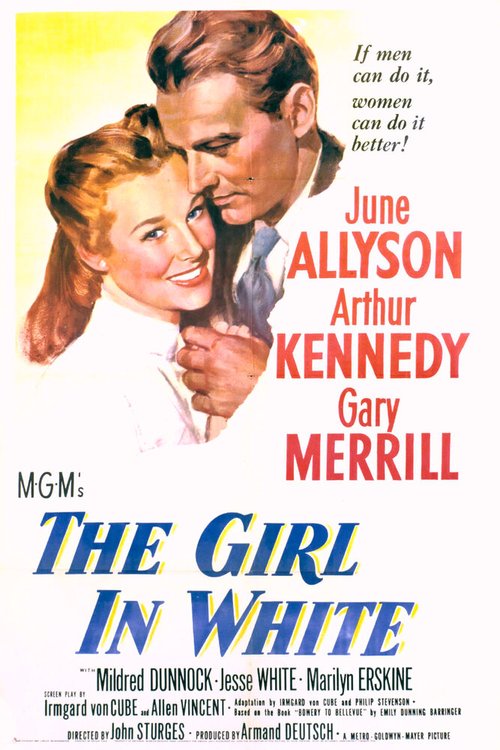 Смотреть фильм Девушка в белом / The Girl in White (1952) онлайн в хорошем качестве SATRip