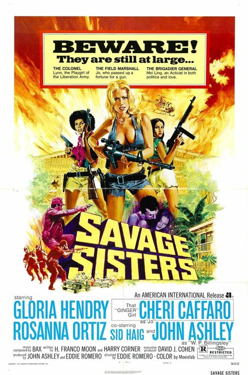 Смотреть фильм Дикие сестры / Savage Sisters (1974) онлайн в хорошем качестве SATRip