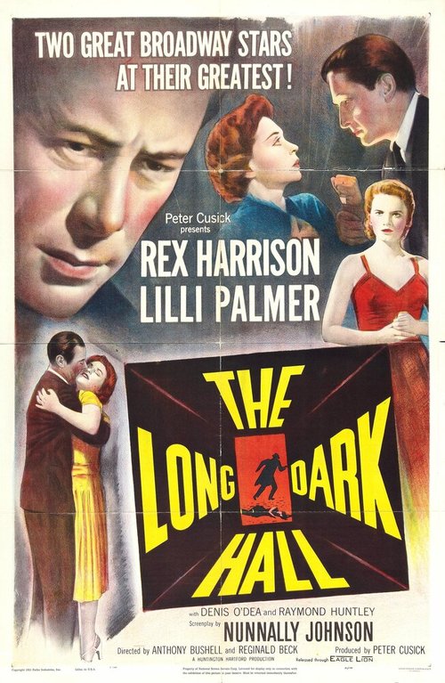 Смотреть фильм Длинный темный зал / The Long Dark Hall (1951) онлайн в хорошем качестве SATRip