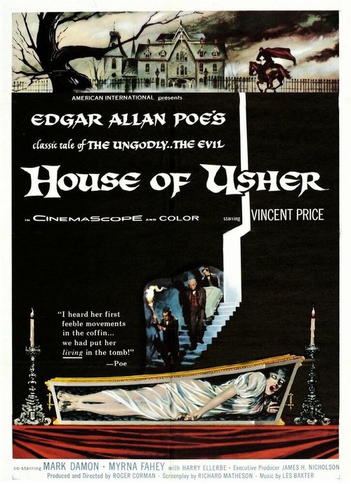 Смотреть фильм Дом Ашеров / House of Usher (1960) онлайн в хорошем качестве SATRip