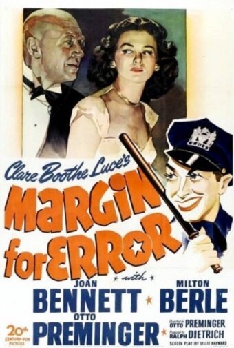 Смотреть фильм Допуск на ошибку / Margin for Error (1943) онлайн в хорошем качестве SATRip