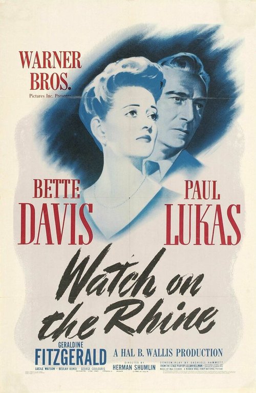 Смотреть фильм Дозор на Рейне / Watch on the Rhine (1943) онлайн в хорошем качестве SATRip