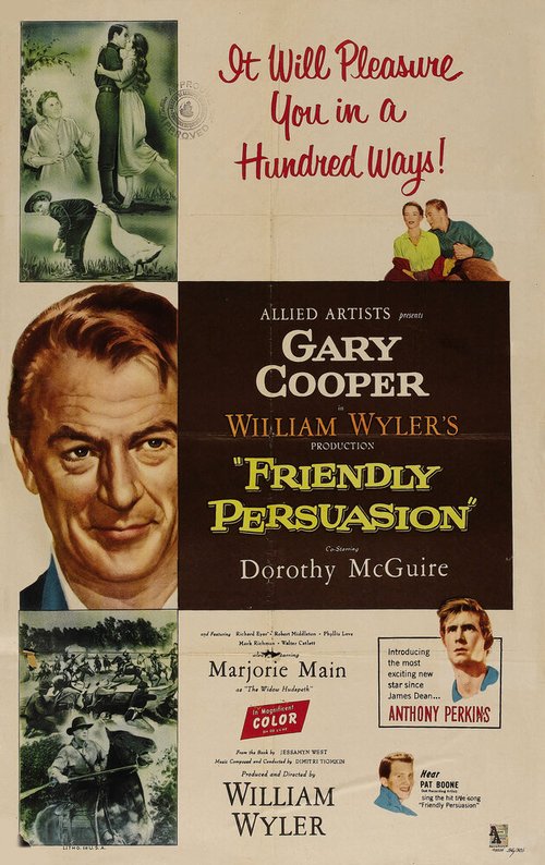 Смотреть фильм Дружеское увещевание / Friendly Persuasion (1956) онлайн в хорошем качестве SATRip