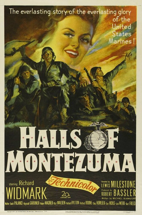Смотреть фильм Дворцы Монтесумы / Halls of Montezuma (1950) онлайн в хорошем качестве SATRip