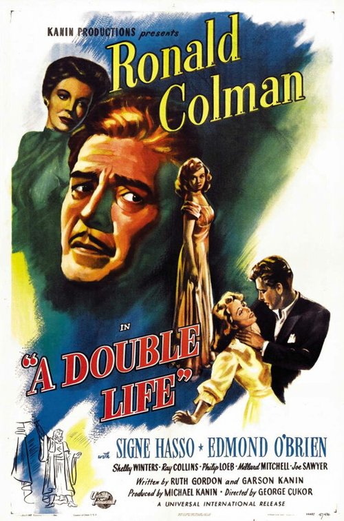Смотреть фильм Двойная жизнь / A Double Life (1947) онлайн в хорошем качестве SATRip