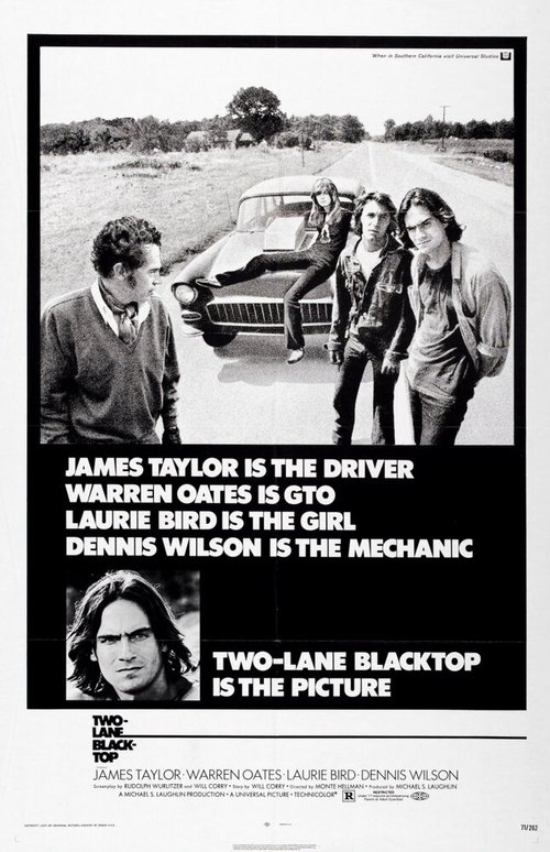 Смотреть фильм Двухполосное шоссе / Two-Lane Blacktop (1971) онлайн в хорошем качестве SATRip