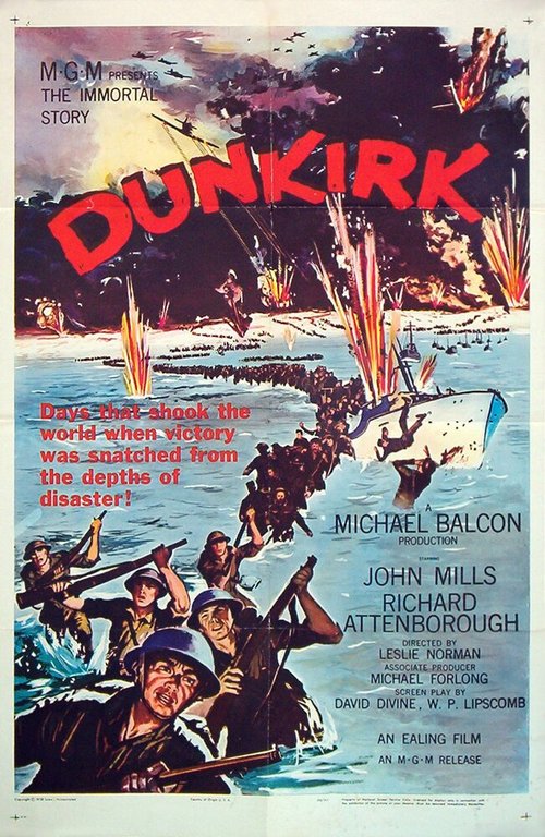 Смотреть фильм Дюнкерк / Dunkirk (1958) онлайн в хорошем качестве SATRip