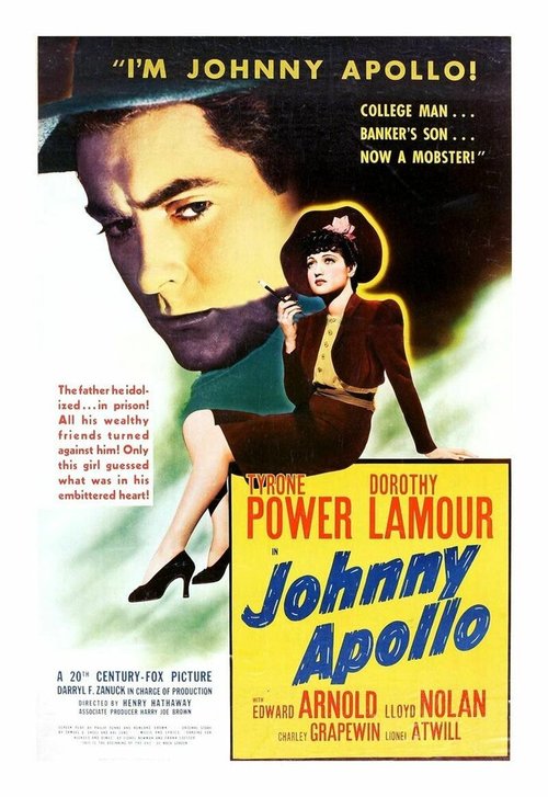 Смотреть фильм Джонни Аполлон / Johnny Apollo (1940) онлайн в хорошем качестве SATRip