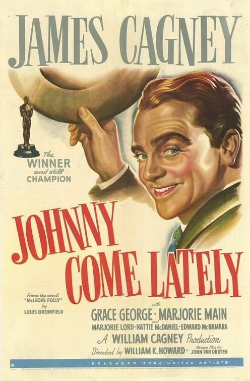 Смотреть фильм Джонни приходит поздно / Johnny Come Lately (1943) онлайн в хорошем качестве SATRip