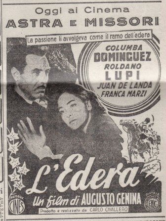Смотреть фильм Эдера / L'edera (1950) онлайн в хорошем качестве SATRip