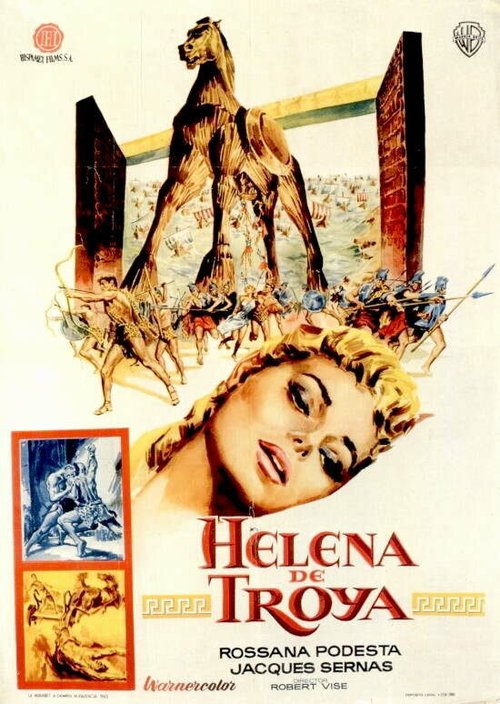 Смотреть фильм Елена Троянская / Helen of Troy (1956) онлайн в хорошем качестве SATRip