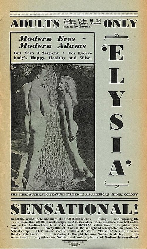 Смотреть фильм «Элизия» — долина голых / Elysia (Valley of the Nude) (1933) онлайн в хорошем качестве SATRip