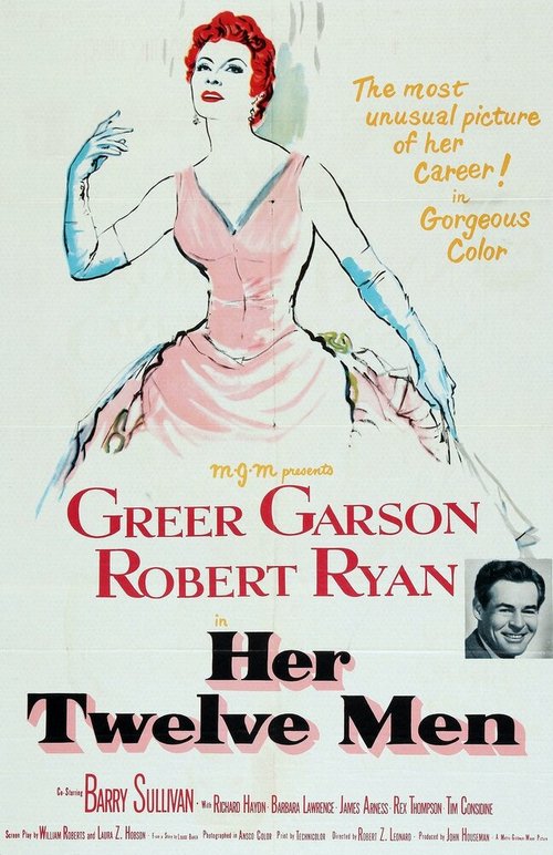 Смотреть фильм Её двенадцать мужчин / Her Twelve Men (1954) онлайн в хорошем качестве SATRip
