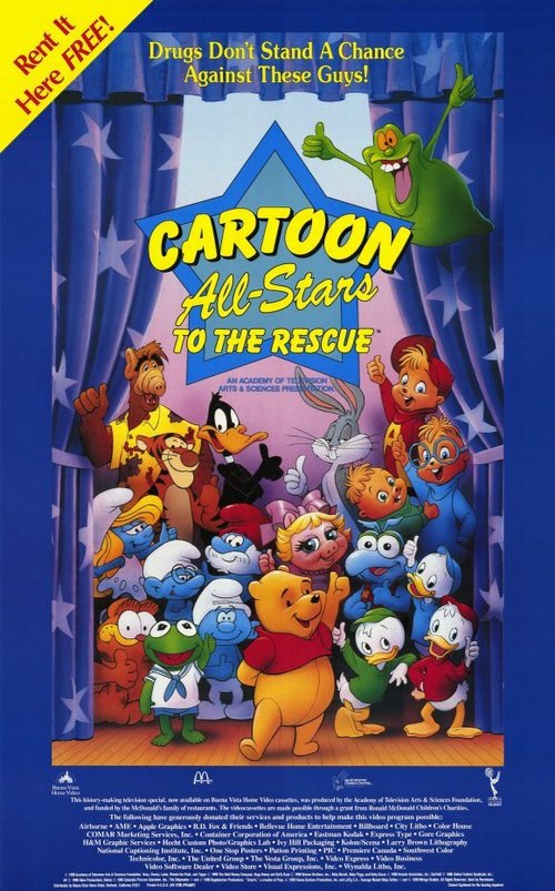 Смотреть фильм Герои мультфильмов приходят на помощь / Cartoon All-Stars to the Rescue (1990) онлайн в хорошем качестве HDRip
