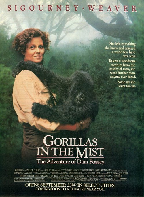 Смотреть фильм Гориллы в тумане / Gorillas in the Mist: The Story of Dian Fossey (1988) онлайн в хорошем качестве SATRip