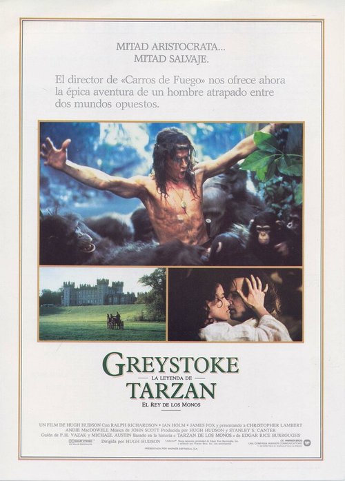 Смотреть фильм Грейстоук: Легенда о Тарзане, повелителе обезьян / Greystoke: The Legend of Tarzan, Lord of the Apes (1984) онлайн в хорошем качестве SATRip