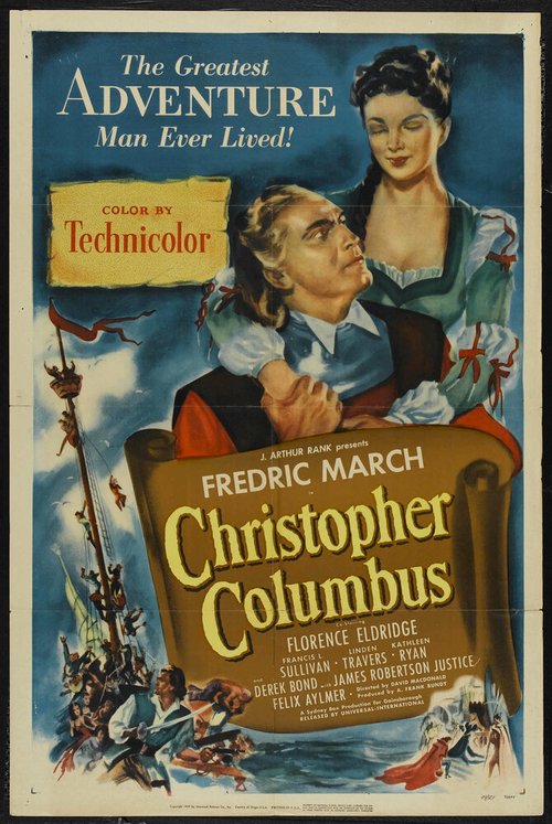Смотреть фильм Христофор Колумб / Christopher Columbus (1949) онлайн в хорошем качестве SATRip