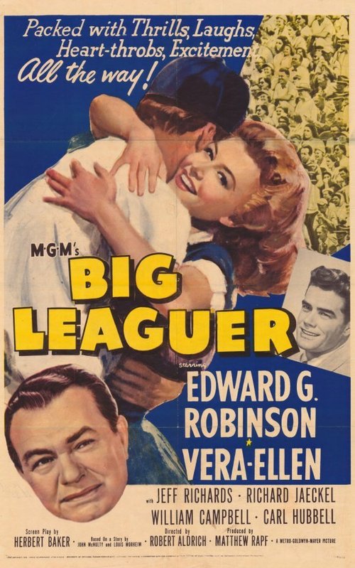 Смотреть фильм Игрок большой лиги / Big Leaguer (1953) онлайн в хорошем качестве SATRip