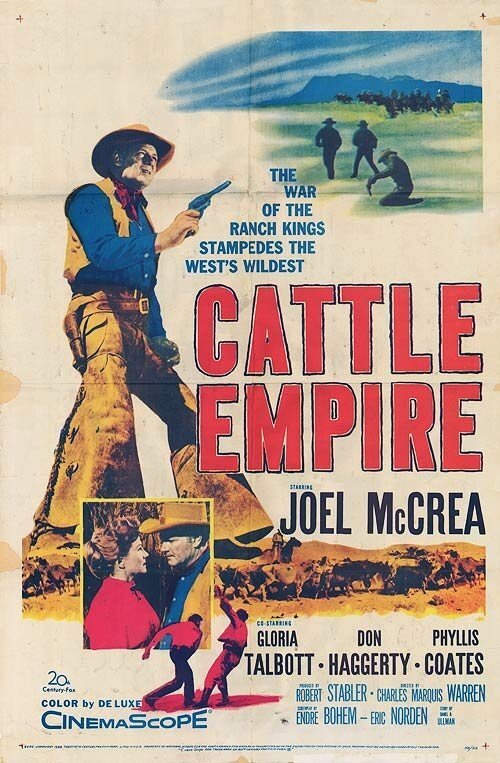 Смотреть фильм Империя скотоводов / Cattle Empire (1958) онлайн в хорошем качестве SATRip