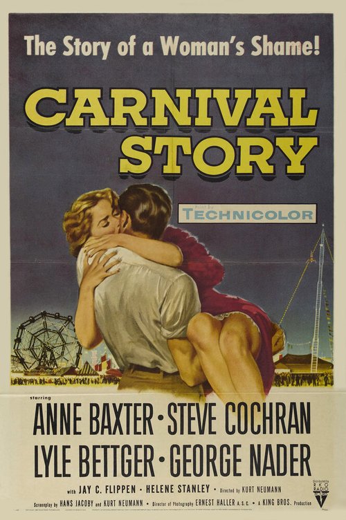 Смотреть фильм Карнавальная история / Carnival Story (1954) онлайн в хорошем качестве SATRip