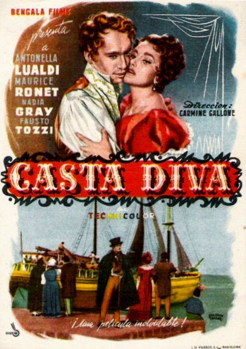 Смотреть фильм Каста Дива / Casta diva (1954) онлайн в хорошем качестве SATRip