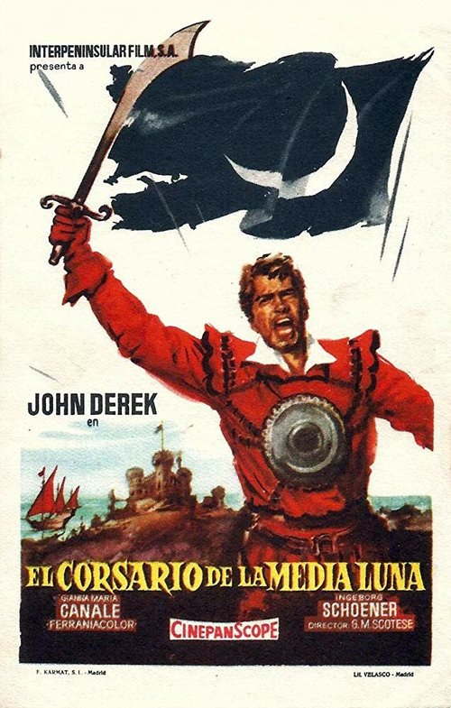 Смотреть фильм Корсар полумесяца / Il corsaro della mezzaluna (1958) онлайн в хорошем качестве SATRip