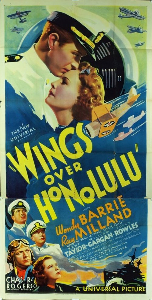 Смотреть фильм Крылья над Гонолулу / Wings Over Honolulu (1937) онлайн в хорошем качестве SATRip