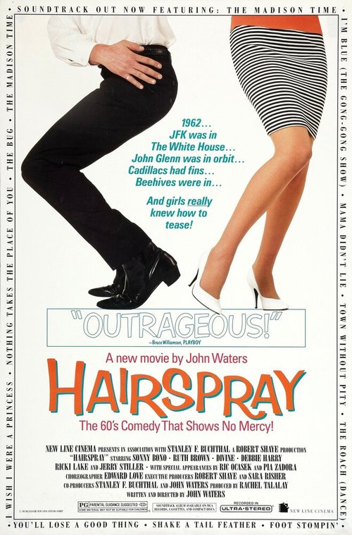 Смотреть фильм Лак для волос / Hairspray (1988) онлайн в хорошем качестве SATRip
