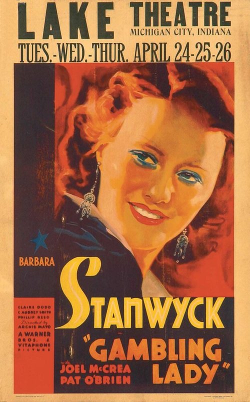 Смотреть фильм Леди-игрок / Gambling Lady (1934) онлайн в хорошем качестве SATRip