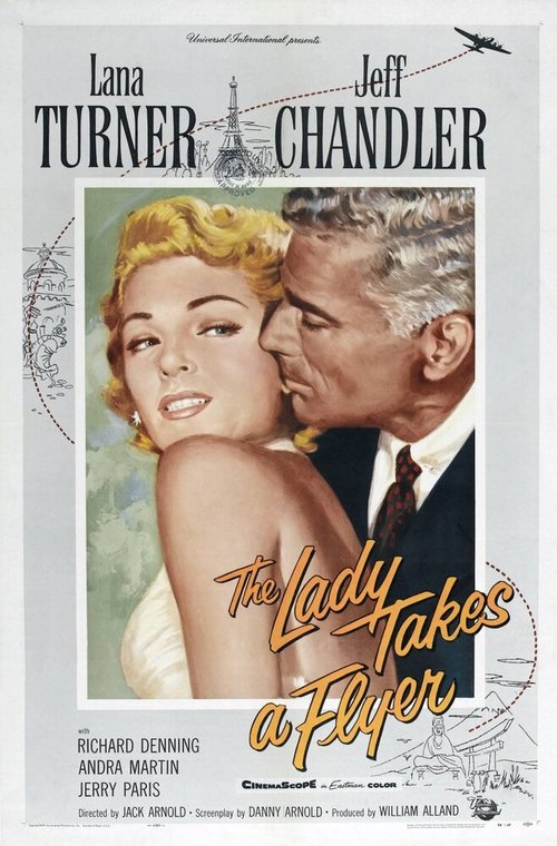 Смотреть фильм Леди падает вниз головой / The Lady Takes a Flyer (1958) онлайн в хорошем качестве SATRip