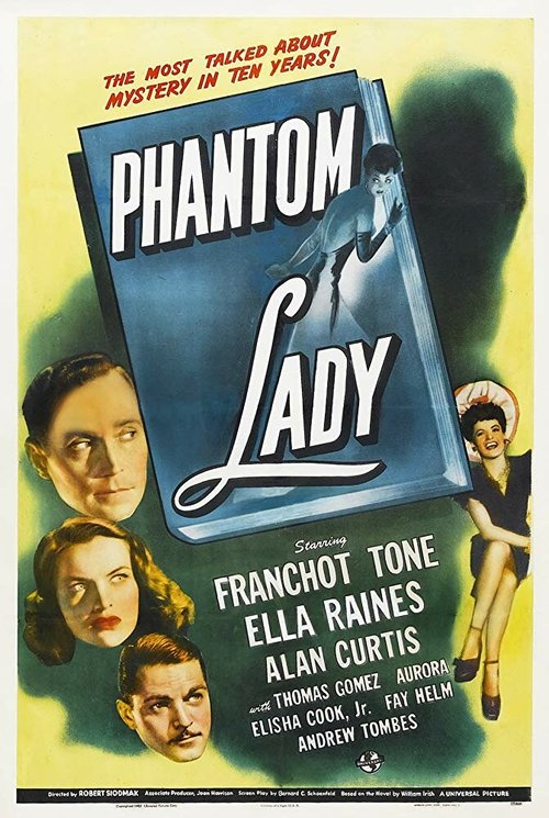 Смотреть фильм Леди-призрак / Phantom Lady (1944) онлайн в хорошем качестве SATRip