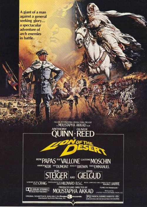 Смотреть фильм Лев пустыни / Lion of the Desert (1980) онлайн в хорошем качестве SATRip
