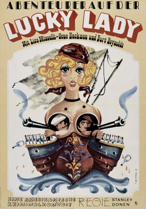 Смотреть фильм Лодка «Счастливая леди» / Lucky Lady (1975) онлайн в хорошем качестве SATRip