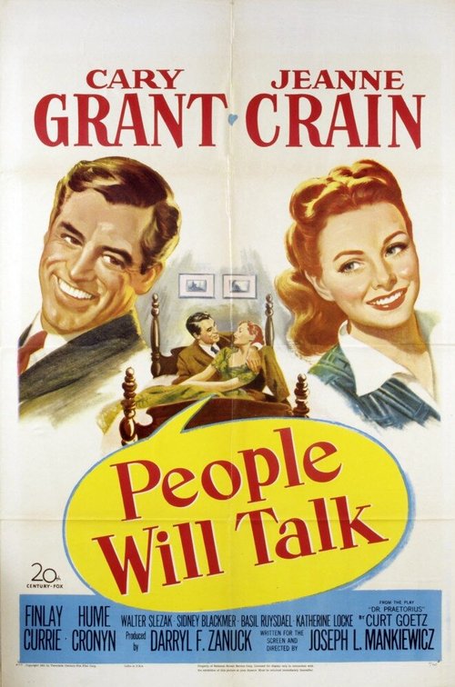 Смотреть фильм Люди будут судачить / People Will Talk (1951) онлайн в хорошем качестве SATRip