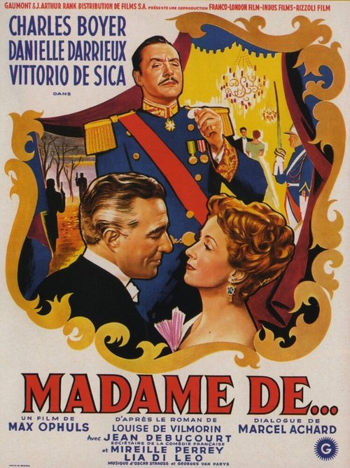 Смотреть фильм Мадам де… / Madame de... (1953) онлайн в хорошем качестве SATRip